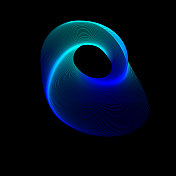 三维线条数码电脑艺术造型