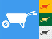 手推车图标集。 手推车图标集。