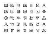 E-Learning细线图标系列