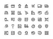 物流细线图标集系列 物流细线图标集系列