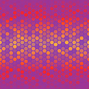 抽象几何背景-六角形马赛克与红色梯度 抽象几何背景-六角形马赛克与红色梯度