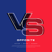 鲜明的海报符号对抗VS，可以是相同的会徽。