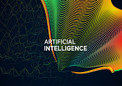 抽象运动融合线AI概念技术背景 抽象运动融合线AI概念技术背景