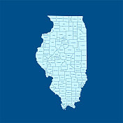 伊利诺斯州地图