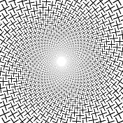 全框架圆形图案的配合加上形状,径向尺寸梯度 全框架圆形图案的配合加上形状,径向尺寸梯度