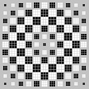 方格,径向大小梯度 方格,径向大小梯度