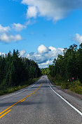 empty road in Canada