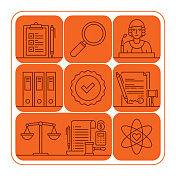 规则横幅线图标集设计 规则横幅线图标集设计