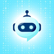 聊天机器人前面的编码未来的背景