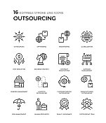 外包线图标集 外包线图标集