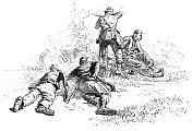 马尔梅松战役1870年10月21日，草图?tienne Prosper伯尔尼-贝勒库尔- 19世纪