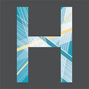 蓝色的黄色动态现代未来主义字母矢量 蓝色的黄色动态现代未来主义字母矢量