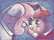 男孩指指点点，与爷爷发生冲突