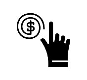 收入黑色填充矢量图标 收入黑色填充矢量图标