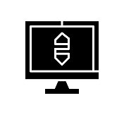 硬件黑色填充矢量图标