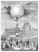 蒙特戈尔菲兄弟的热气球，1783年9月