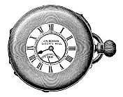 来自英国杂志的古董图片:怀表