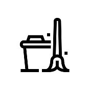 拖把清洁线图标,设计,像素完美,可编辑笔触。清洁,清洁,消毒,拖把。 拖把清洁线图标,设计,像素完美,可编辑笔触。清洁,清洁,消毒,拖把。