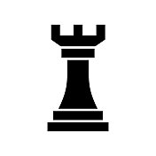 象棋图标固体风格。矢量图标设计元素的网页，移动应用程序，UI, UX设计