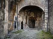 中世纪城镇中心，Campo di Giove Abruzzo意大利