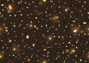 闪闪发光的金色纸屑