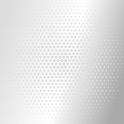 呈蜂窝状的灰色扁平点,呈径向大小梯度。 呈蜂窝状的灰色扁平点,呈径向大小梯度。