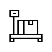 货物重量线图标 货物重量线图标