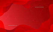渐变红色抽象设计背景与波浪线粒子 渐变红色抽象设计背景与波浪线粒子