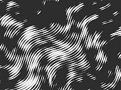 抽象的黑白运动流波条纹图案背景