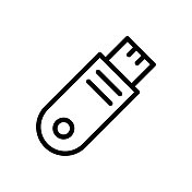 采购产品闪存驱动器，计算机技术，存储，线图标