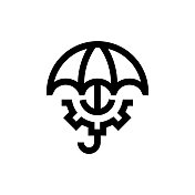 风险管理线图标,设计,像素完美,可编辑笔画。标志、标志、符号。 风险管理线图标,设计,像素完美,可编辑笔画。标志、标志、符号。