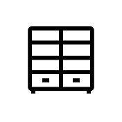 货架单元线图标,设计,像素完美,可编辑笔触。标志、标志、符号。家具。 货架单元线图标,设计,像素完美,可编辑笔触。标志、标志、符号。家具。