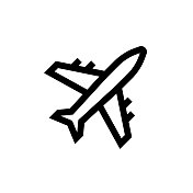 航路图标，设计，像素完美，可编辑笔触。标志、标志、符号。采购产品交付元素，快递，货物，集装箱，快递，航运，运输。