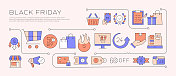 黑色星期五相关横幅设计网页,标题,小册子,年度报告和书籍封面 黑色星期五相关横幅设计网页,标题,小册子,年度报告和书籍封面