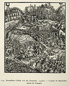 中世纪战争，历史，马克西米利安一世神圣罗马皇帝军队与法国人作战，1478年，15世纪