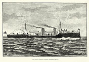 智利鱼雷炮艇阿尔米兰特林奇，军事海军历史，维多利亚战舰