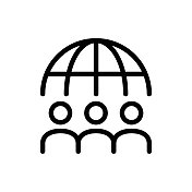 全球业务线图标 全球业务线图标