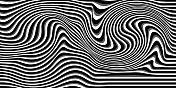 黑白波浪线抽象背景设计。带有视觉错觉的图案。抽象波浪水面背景 黑白波浪线抽象背景设计。带有视觉错觉的图案。抽象波浪水面背景