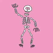 骨架挥舞着 骨架挥舞着