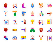 拳击图标集 拳击图标集