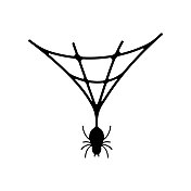 蜘蛛网图标。 蜘蛛网图标。