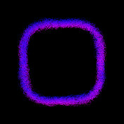 圆润的方形由细腻、弯曲、细腻的线条精心塑造而成，呈现出精准与优雅的和谐融合。