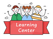学习中心教育概念插画