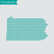 宾夕法尼亚州的地图