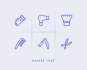 理发店的标志 理发店的标志