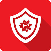 盾弓图标剪影 盾弓图标剪影