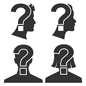 人脸与问号向量集 人脸与问号向量集