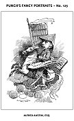 潘趣的花式肖像-英国讽刺漫画插图