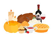 感恩节美食插图类型四 感恩节美食插图类型四