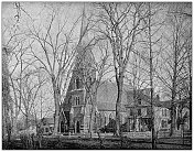汉普顿县，马萨诸塞州的古董图像:第三公理会教堂